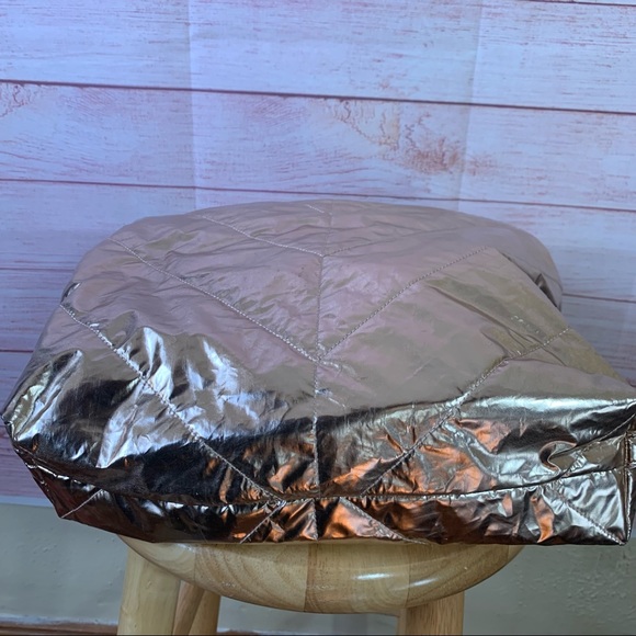 Victoria’s Secret Metallic Rose Gold Tote - Picture 5 of 9